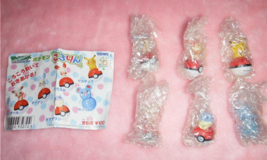 Tomy Pokemon Pocket Monster Gashapon Tumbler 6 Trading Figure Set