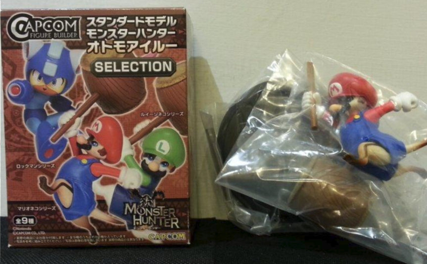 Capcom Monster Hunter Builder Standard Model Otomo Airou Mario Trading Figure