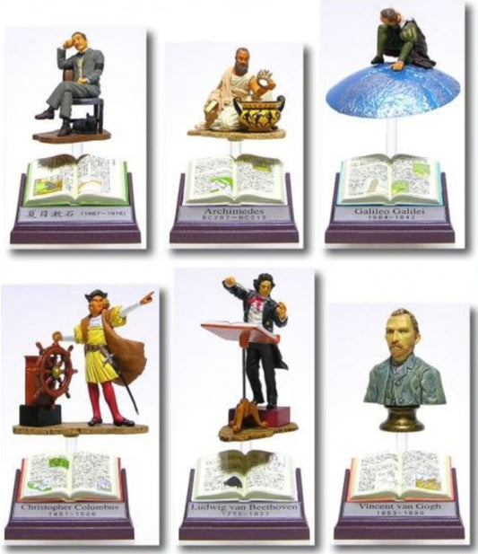Furuta Evolution Of Learning History Charactor Collection Part 1 6 Trading Figure Set