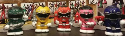 Bandai Power Rangers Turbo Carranger Gashapon Super Sentai Club Part 5 5 Finger Trading Figure Set