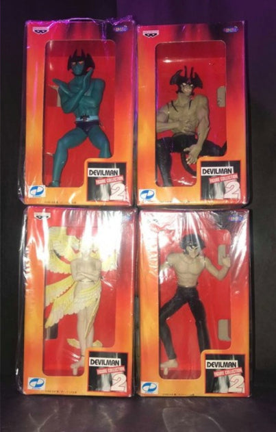 Banpresto Devilman Go Nagai Figure Collection Part 2 4 Trading Figure Set