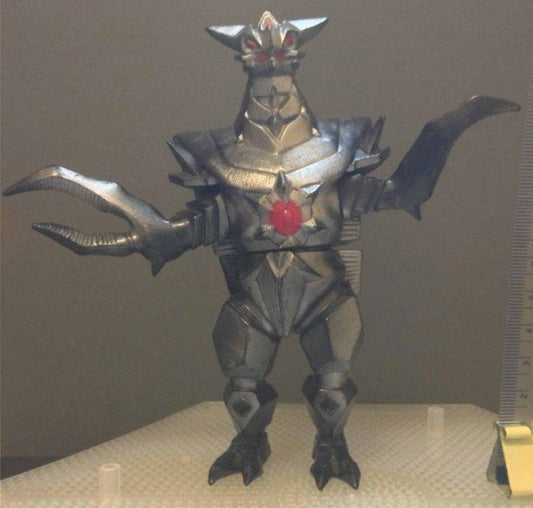 Takara 1993 Denkou Choujin Gridman Steel Kaiju Metallus Monster 5" Soft Vinyl Trading Figure