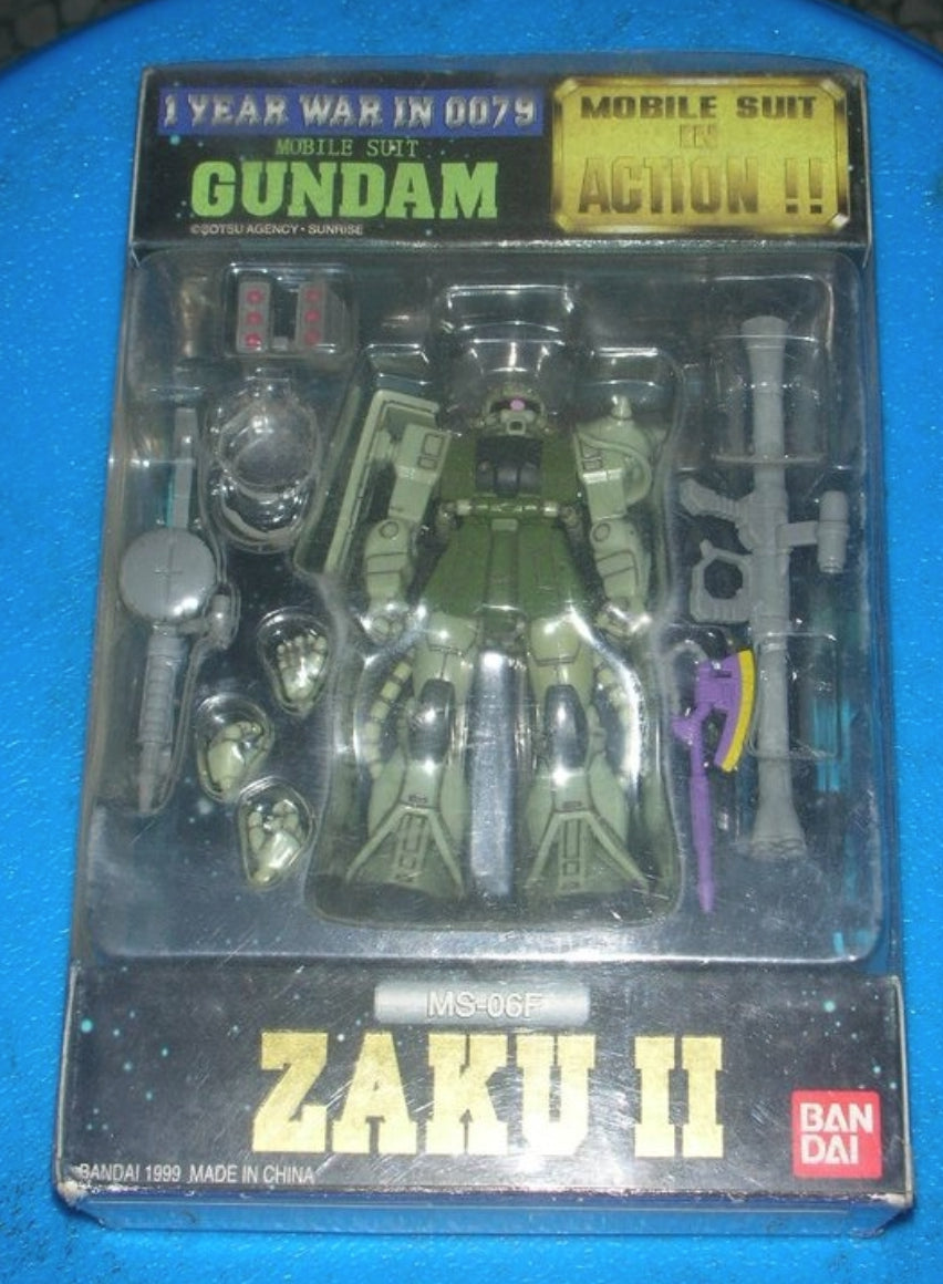 Bandai Mobile Suit in Action MSIA MIA Gundam Zaku MS-06F 1 Year War 0079 Ver Figure