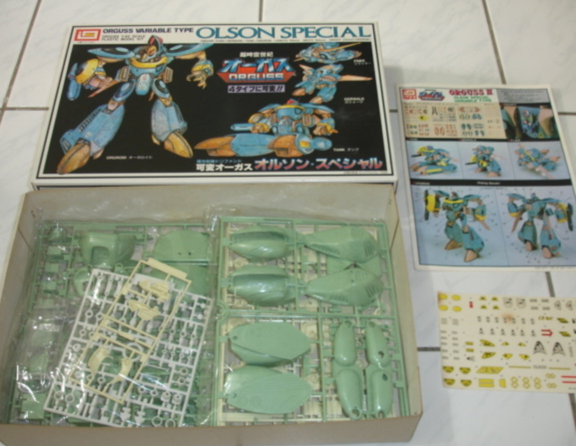 Imai 1/40 Super Dimension Century Orguss Variable Type Olson Special Plastic Model Kit Figure