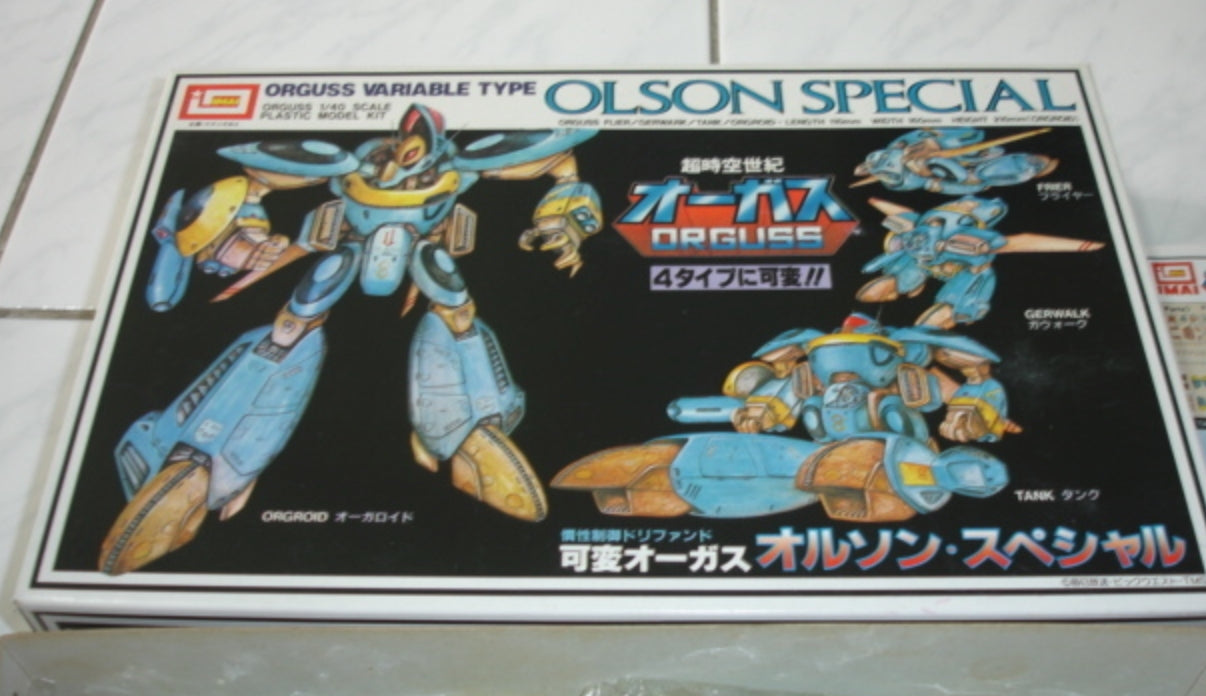 Imai 1/40 Super Dimension Century Orguss Variable Type Olson Special Plastic Model Kit Figure