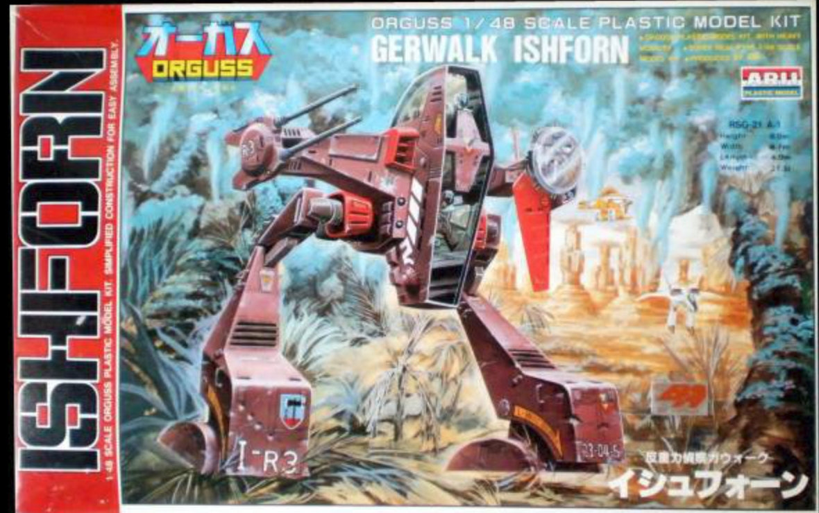 ARII 1/48 Super Dimension Century Orguss Gerwalk Ishforn Plastic Model Kit Figure