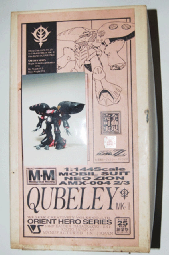 Volks 1/144 Orient Hero Series Mobile Suit Gundam Z Neo Zion AMX-004 Qubeley Action Cold Cast Model Kit Figure