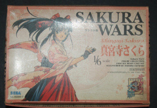 Kaiyodo 1/6 Sega Sakura Wars Taisen Sakura Shinguji Cold Cast Model Kit Figure