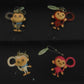 Sega Monkey Pinky Gashapon 4 Mini Mascot Strap Figure Set