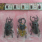 Yujin Beetle Collection Gashapon Stag Beetle Ver 5 Trading Figure Set