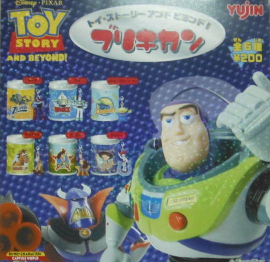 Yujin Disney Pixar Toy Story Gashapon Iron Can 6 Collection Figure Set