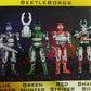 Bandai 1996 Saban's Beetle Borgs Metallix 4 Action Figure Set