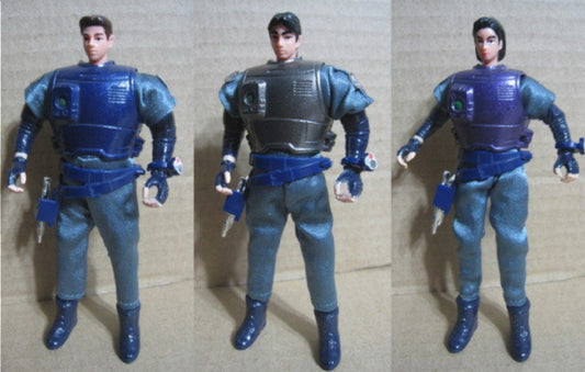 Bandai 1994 Metal Hero Series Blue Swat 3 Action Figure Used