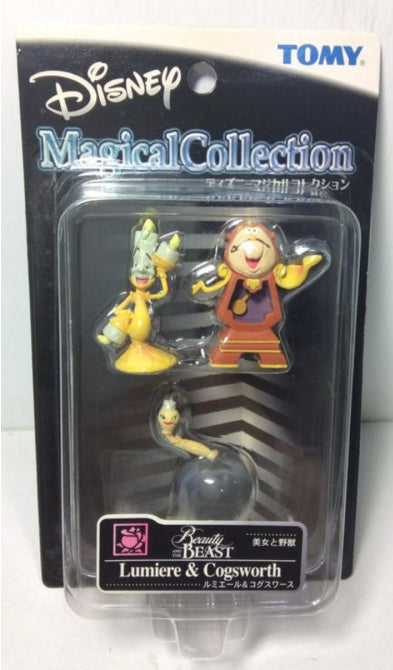 Tomy Disney Magical Collection 050 Beauty and the Beast Lumiere & Cogsworth Trading Figure