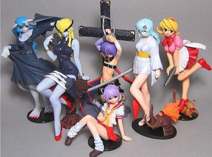 Yujin SR Series Vampire Savior Gashapon Capsule Part 4 6 Mini Figure Set