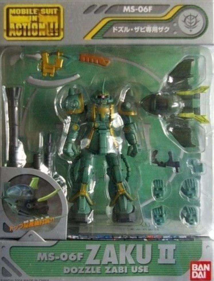 Bandai Mobile Suit in Action MSIA MIA Gundam Zaku MS-06F Dozzle Zabi Use Figure