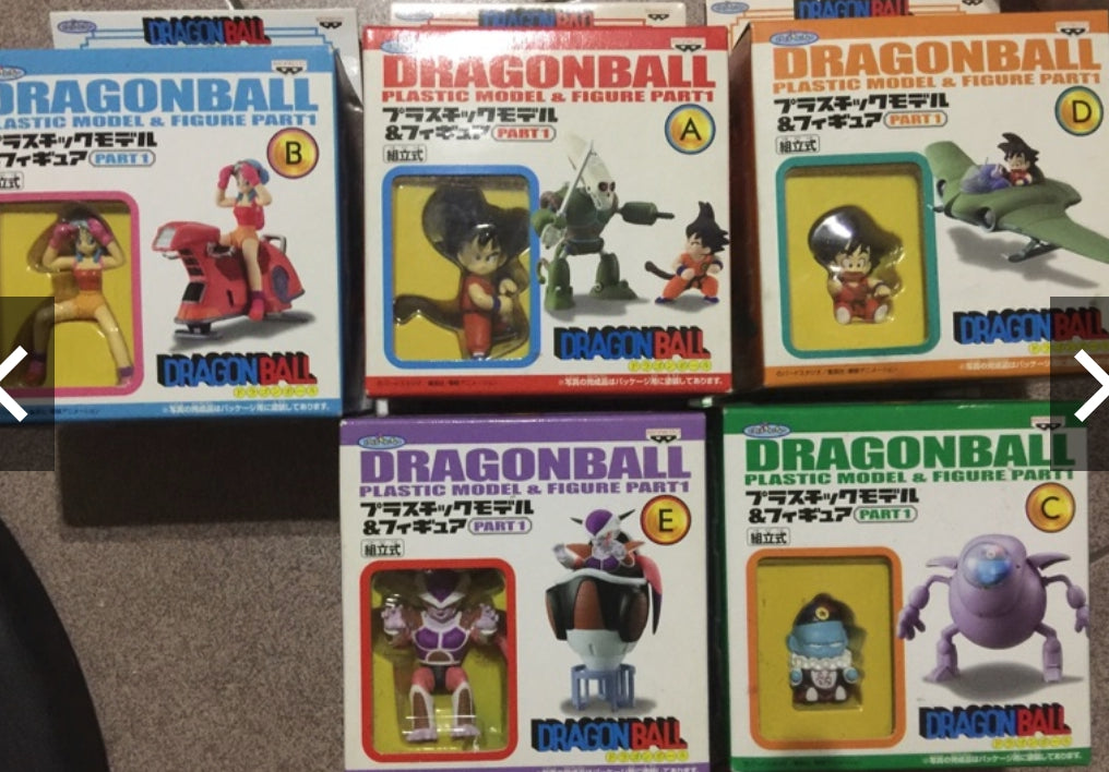 Banpresto Dragon Ball Z DBZ Plastic Model & Figure Part 1 5 Trading Collection Figure Set