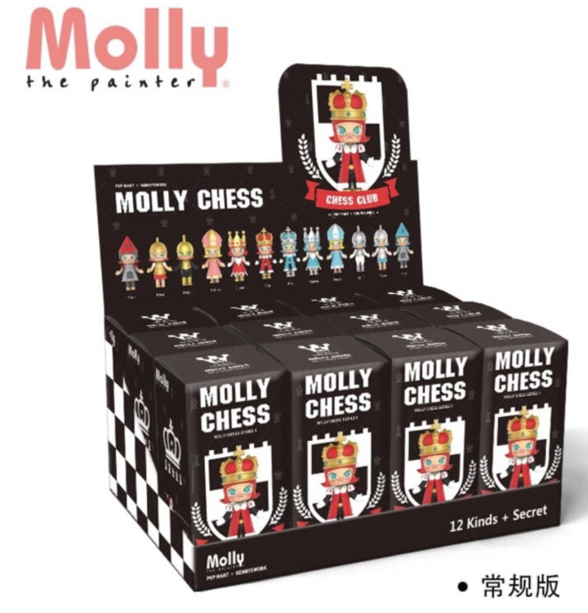 Kenny's Work x Pop Mart Kenny Wong Molly Chess Sealed Box 12 Random Figure Set