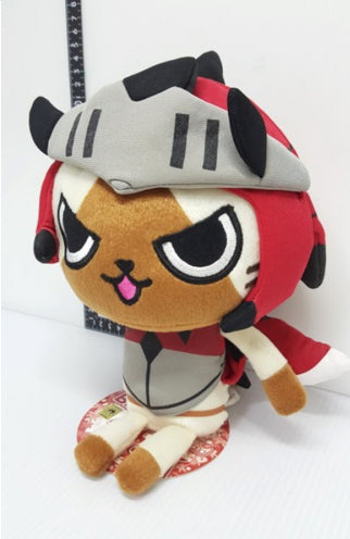 Banpresto Capcom Monster Hunter Nikki Poka Poka Airu Mura G Ichiban Kuji Prize B Airou 9" Plush Doll Figure