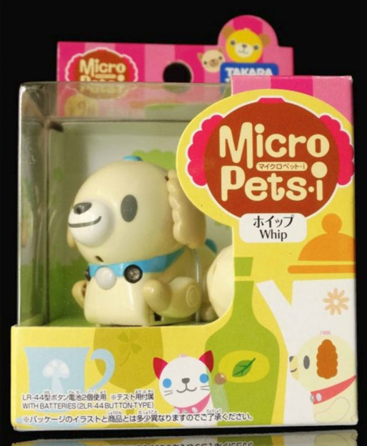 Takara Tomy Micropets-i My Little Pet Electronic Interactive Toy Whip White Dog Trading Figure