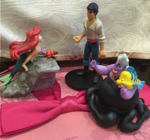 Tomy Disney Magical Collection The Little Mermaid 3 Trading Figure Set Used