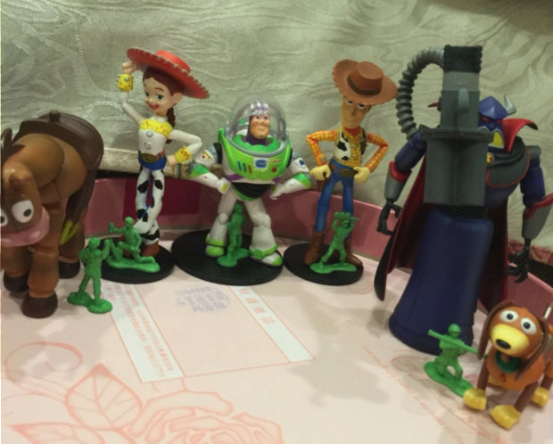 Tomy Disney Magical Collection Toy Story 6 Trading Figure Set Used