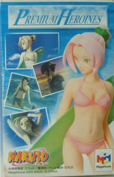 Megahouse Premium Heroines Naruto Swimsuit Bikini Ver 8+1 9 Trading Collection Figure Set