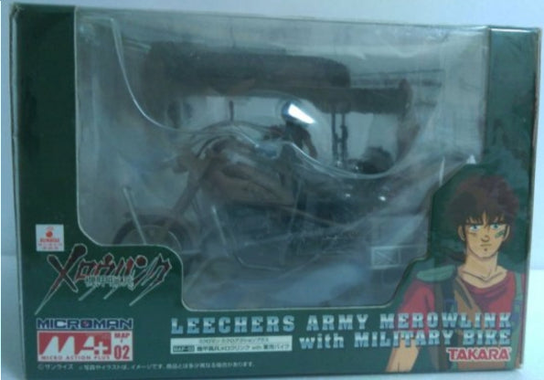 Takara 1/18 Microman Micro Action Series MAP-02 Armored Trooper Votoms Leechers Army Merowlink w/ Military Bike Figure