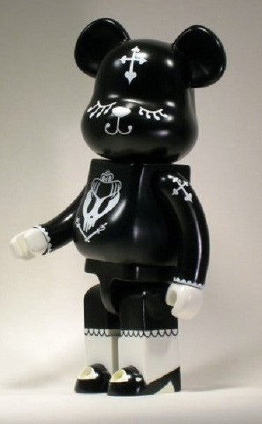 Medicom Toy 2002 Be@rbrick 400% Halloween Material Lolita Black 11" Vinyl Collection Figure - Lavits Figure
 - 1