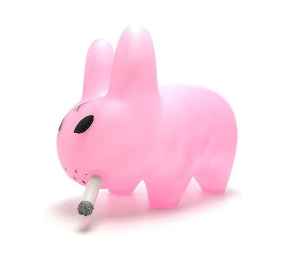 Kidrobot 2012 Frank Kozik Smorkin Labbit Clear Pink Ver 10" Vinyl Figure - Lavits Figure
