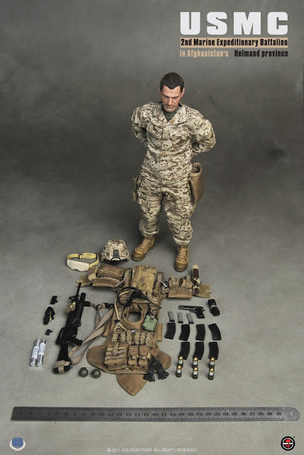 Soldier Story 1/6 12" SS052 USMC 2nd Marine Expeditionary Battalion In Afghanistan's Helmand Province Action Figure